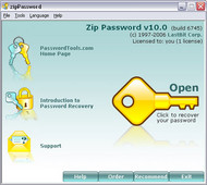 Zip Password screenshot